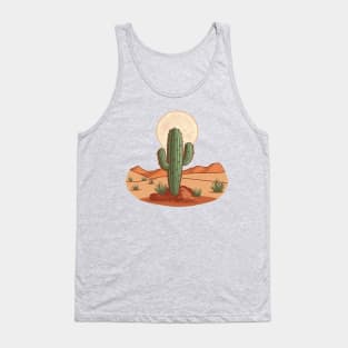 Cactus In The Desert Sun Tank Top